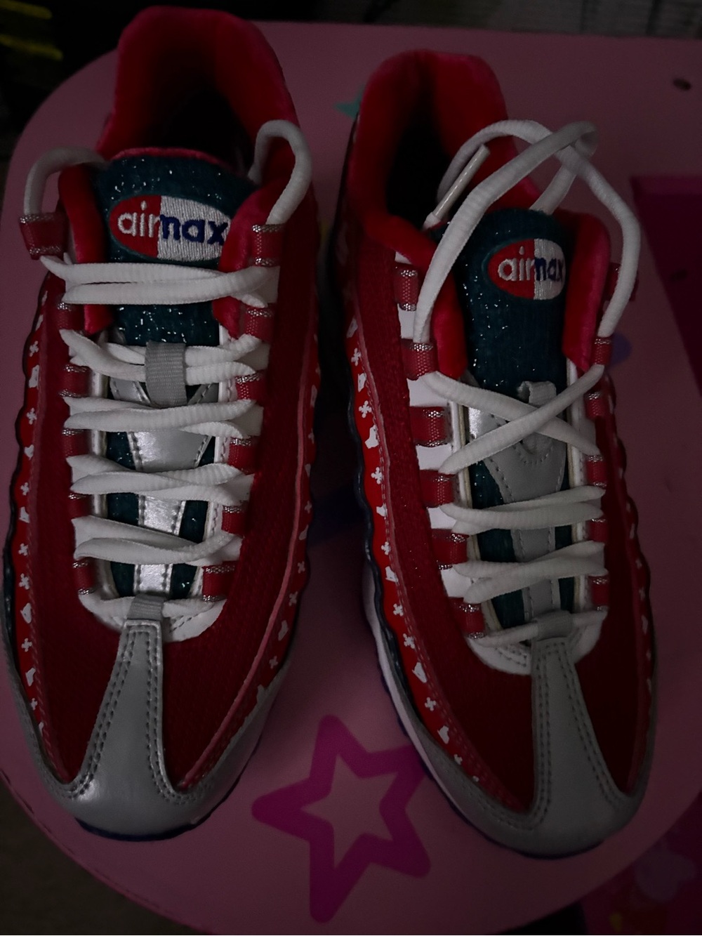 NIKE BOYS AIRMAX 95 Ugly Christmas Sweater Print